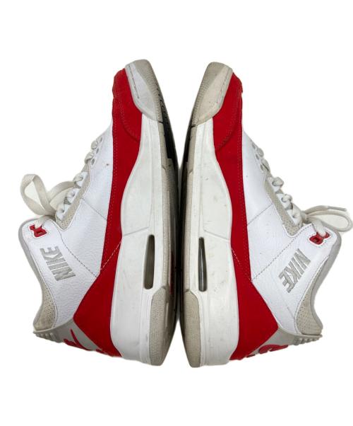 NIKE（ナイキ）NIKE (ナイキ) AIR JORDAN 3 RETRO ホワイト×レッド サイズ:27.5cmの古着・服飾アイテム