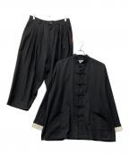 NAVIETOKYOネイビートーキョー）の古着「HaoWideShirts &HaoBalloonPants-Black-」｜ブラック