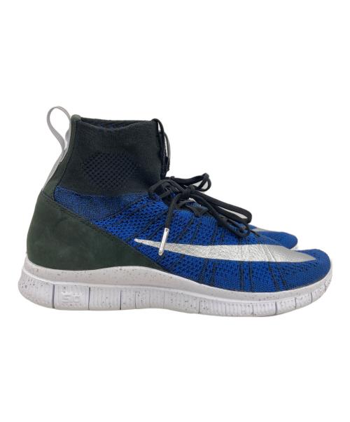 NIKE（ナイキ）NIKE (ナイキ) FREE FLYKNIT MERCURIAL FC ブルー×ブラック サイズ:28 未使用品の古着・服飾アイテム
