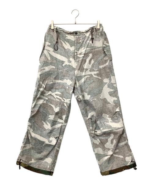 gadid anoniem（ガディッド アノニム）gadid anoniem (ガディッド アノニム) soni カーゴパンツ ホワイトベース サイズ:Sの古着・服飾アイテム