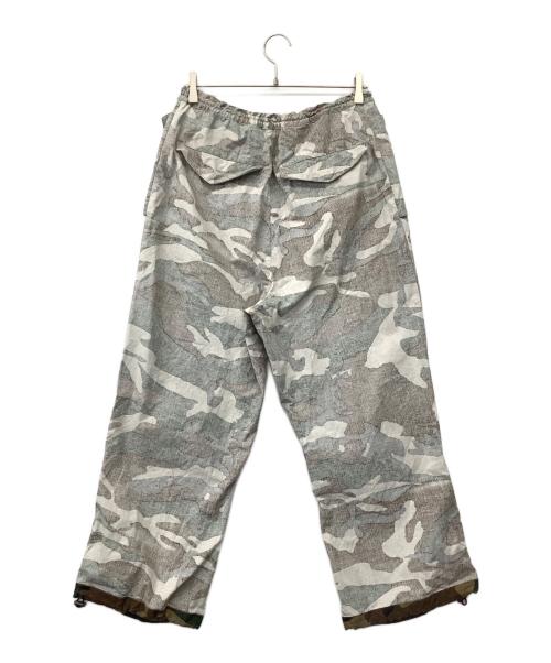 gadid anoniem（ガディッド アノニム）gadid anoniem (ガディッド アノニム) soni カーゴパンツ ホワイトベース サイズ:Sの古着・服飾アイテム