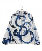 SPECIAL GUEST K.K.スペシャルゲスト）の古着「DRAGON SHELL JACKET(WHITE)」｜ホワイト×ブルー