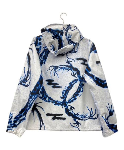 SPECIAL GUEST K.K.（スペシャルゲスト）SPECIAL GUEST K.K. (スペシャルゲスト) DRAGON SHELL JACKET(WHITE) ホワイト×ブルー サイズ:XLの古着・服飾アイテム