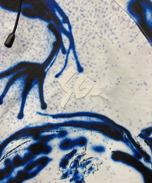 SPECIAL GUEST K.K.（スペシャルゲスト）SPECIAL GUEST K.K. (スペシャルゲスト) DRAGON SHELL JACKET(WHITE) ホワイト×ブルー サイズ:XLの古着・服飾アイテム