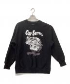 WASTED YOUTH×carserviceウェイステッドユース×カーサービス）の古着「コラボスウェット」｜ブラック