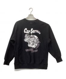 WASTED YOUTH×carservice（ウェイステッドユース×カーサービス）の古着「コラボスウェット」｜ブラック