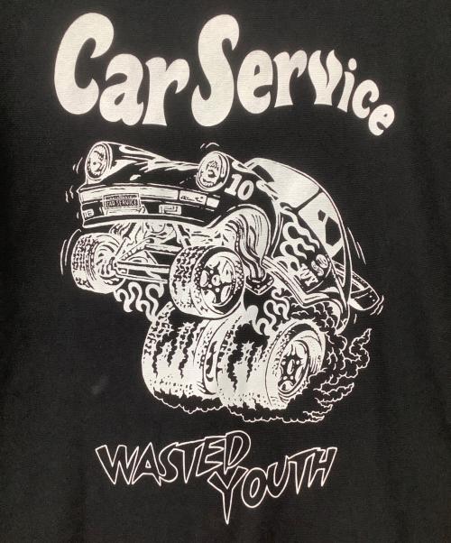 WASTED YOUTH（ウェイステッドユース）WASTED YOUTH (ウェイステッドユース) carservice (カーサービス) コラボスウェット ブラック サイズ:XLの古着・服飾アイテム