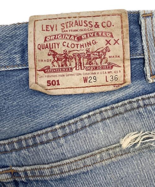 LEVI'S（リーバイス）LEVI'S (リーバイス) 501　バレンシア工場　ダメージジーンズ インディゴ サイズ:29インチの古着・服飾アイテム