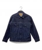 BLUE BLUEブルーブルー）の古着「JK01 SELVEDGE DENIM 3rd TYPE TRUCKER JACKET」｜インディゴ