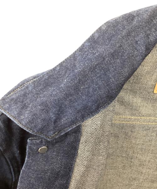 BLUE BLUE（ブルーブルー）BLUE BLUE (ブルーブルー) JK01 SELVEDGE DENIM 3rd TYPE TRUCKER JACKET インディゴ サイズ:3の古着・服飾アイテム