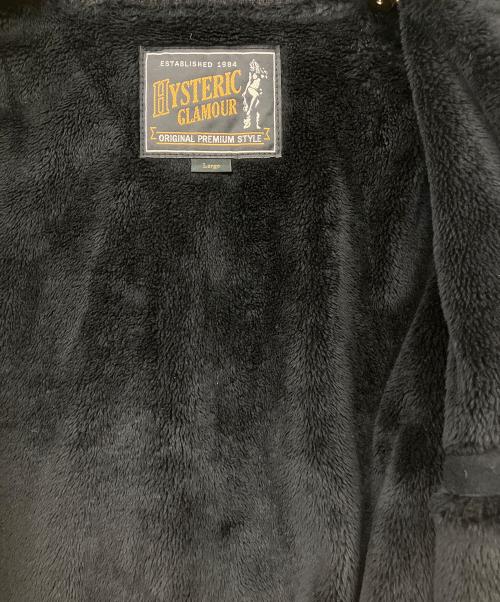 Hysteric Glamour（ヒステリックグラマー）Hysteric Glamour (ヒステリックグラマー) WALKED WAY 刺繍 裏ボアスタジャン ブラック サイズ:Lの古着・服飾アイテム