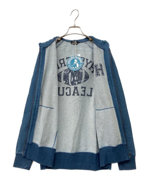 Hysteric Glamour（ヒステリックグラマー）Hysteric Glamour (ヒステリックグラマー) ヒスガール 刺繍ビッグロゴ ジップパーカー インディゴ サイズ:L 未使用品の古着・服飾アイテム