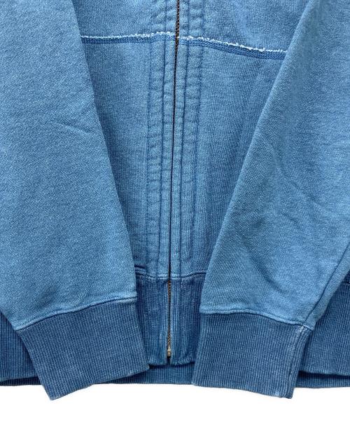 Hysteric Glamour（ヒステリックグラマー）Hysteric Glamour (ヒステリックグラマー) ヒスガール 刺繍ビッグロゴ ジップパーカー インディゴ サイズ:L 未使用品の古着・服飾アイテム
