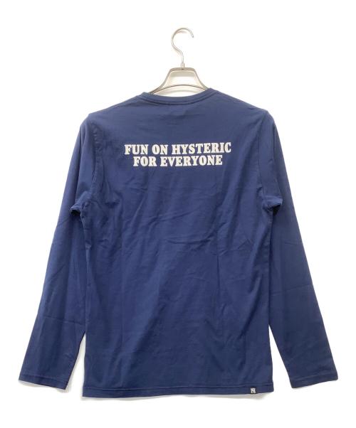 Hysteric Glamour（ヒステリックグラマー）Hysteric Glamour (ヒステリックグラマー) ヒスガール　ロンT ネイビー サイズ:L 未使用品の古着・服飾アイテム