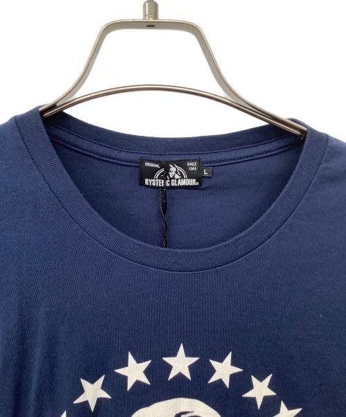 Hysteric Glamour（ヒステリックグラマー）Hysteric Glamour (ヒステリックグラマー) ヒスガール　ロンT ネイビー サイズ:L 未使用品の古着・服飾アイテム