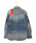 Hysteric Glamour (ヒステリックグラマー) パッチワークデニム加工ウェスタンシャツ インディゴ サイズ:L 未使用品：12000円