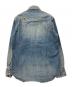 Hysteric Glamour (ヒステリックグラマー) SUPER FUZZ刺繍/USED加工スナップボタンデニムウェスタンシャツ インディゴ サイズ:Ⅼ 未使用品：15000円