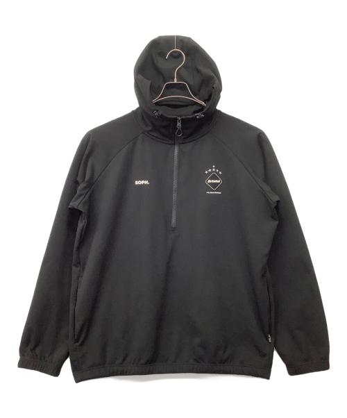 SOPH.（ソフ）SOPH. (ソフ) F.C.Real Bristol (エフシーレアルブリストル) PDK HALF ZIP HOODED TOP ブラック サイズ:XLの古着・服飾アイテム