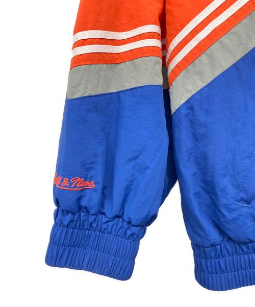 MITCHELL & NESS（ミッチェルアンドネス）MITCHELL & NESS (ミッチェルアンドネス) NBA THROW IT BACK RETRO JACKET VINTAGE LOGO オレンジ×ブルー サイズ:Lの古着・服飾アイテム