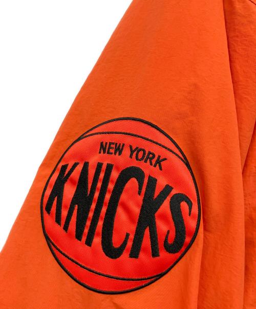 MITCHELL & NESS（ミッチェルアンドネス）MITCHELL & NESS (ミッチェルアンドネス) NBA THROW IT BACK RETRO JACKET VINTAGE LOGO オレンジ×ブルー サイズ:Lの古着・服飾アイテム
