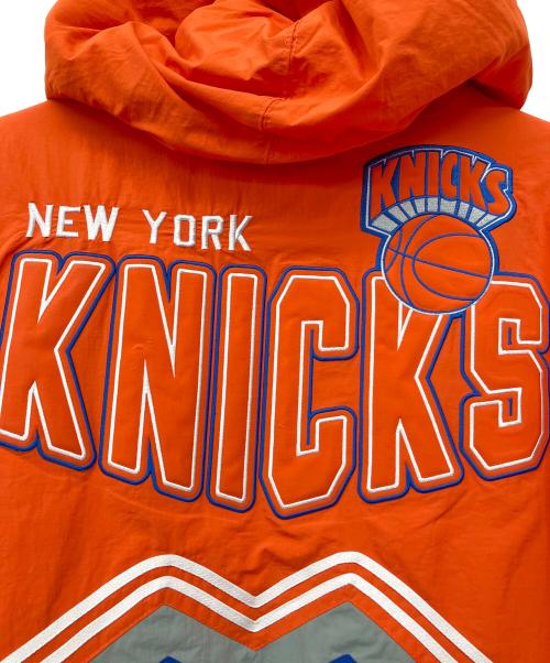 MITCHELL & NESS（ミッチェルアンドネス）MITCHELL & NESS (ミッチェルアンドネス) NBA THROW IT BACK RETRO JACKET VINTAGE LOGO オレンジ×ブルー サイズ:Lの古着・服飾アイテム