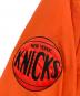 中古・古着 MITCHELL & NESS (ミッチェルアンドネス) NBA THROW IT BACK RETRO JACKET VINTAGE LOGO オレンジ×ブルー サイズ:L：15000円