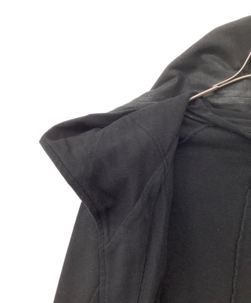 JULIUS（ユリウス）JULIUS (ユリウス) GEOMETRIC COATED ZIP UP HOODIE ブラック サイズ:1の古着・服飾アイテム