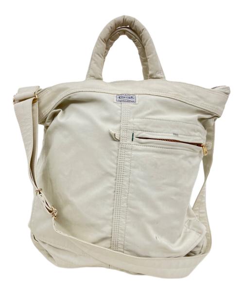 PORTER（ポーター）PORTER (ポーター) 2WAY HELMETBAG アイボリーの古着・服飾アイテム