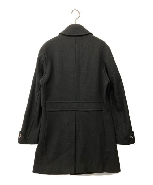 BURBERRY BLACK LABEL（バーバリーブラックレーベル）BURBERRY BLACK LABEL (バーバリーブラックレーベル) 羊毛/アンゴラ混ダブルウールコート ブラック サイズ:Mの古着・服飾アイテム