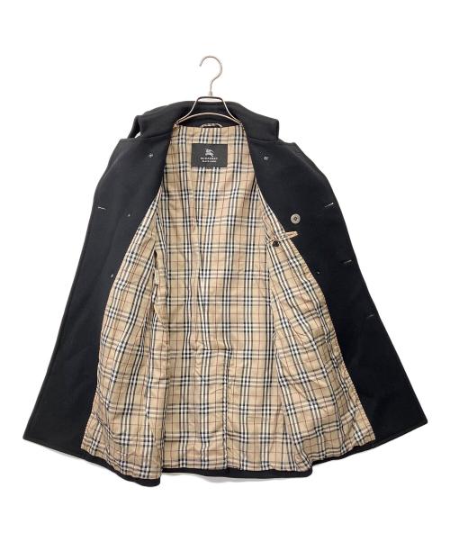 BURBERRY BLACK LABEL（バーバリーブラックレーベル）BURBERRY BLACK LABEL (バーバリーブラックレーベル) 羊毛/アンゴラ混ダブルウールコート ブラック サイズ:Mの古着・服飾アイテム