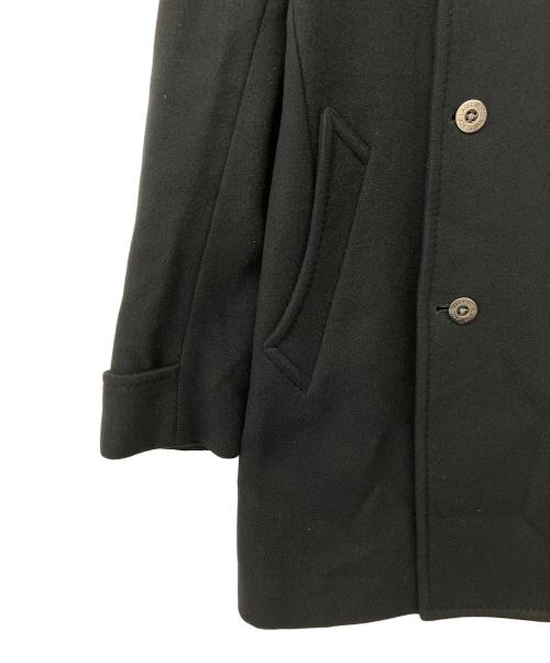 BURBERRY BLACK LABEL（バーバリーブラックレーベル）BURBERRY BLACK LABEL (バーバリーブラックレーベル) 羊毛/アンゴラ混ダブルウールコート ブラック サイズ:Mの古着・服飾アイテム