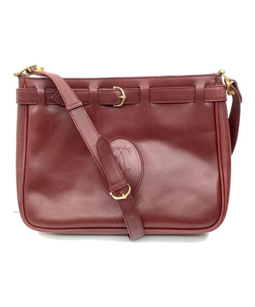 Cartier（カルティエ）Cartier (カルティエ) ショルダーバッグ ワインレッドの古着・服飾アイテム