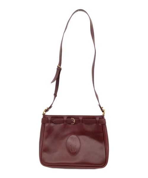 Cartier（カルティエ）Cartier (カルティエ) ショルダーバッグ ワインレッドの古着・服飾アイテム