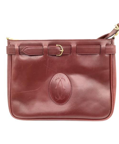 Cartier（カルティエ）Cartier (カルティエ) ショルダーバッグ ワインレッドの古着・服飾アイテム