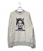 Hysteric Glamourヒステリックグラマー）の古着「SEE NO EVIL刺繍 スウェット」｜グレー