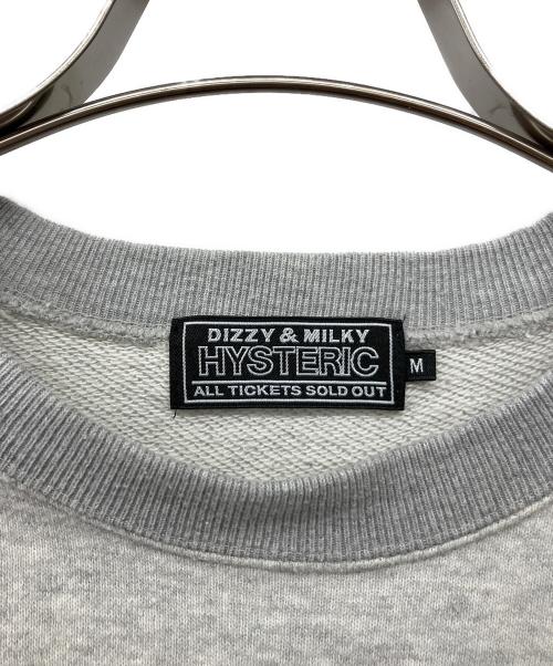 Hysteric Glamour（ヒステリックグラマー）Hysteric Glamour (ヒステリックグラマー) SEE NO EVIL刺繍 スウェット グレー サイズ:Mの古着・服飾アイテム