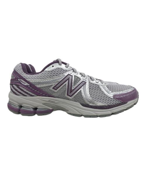 NEW BALANCE（ニューバランス）NEW BALANCE (ニューバランス) 860 Milky Way Pack - Midnight Violet シルバー×パープル サイズ:28 未使用品の古着・服飾アイテム