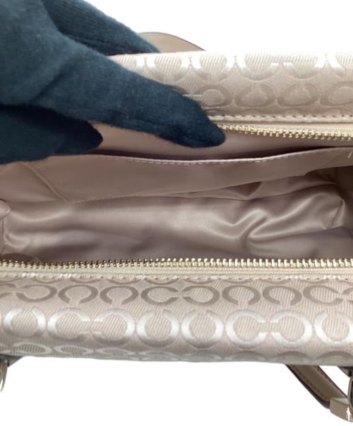 COACH（コーチ）COACH (コーチ) マディソン パールエッセント スモール マデリン ハンドバッグ ベージュの古着・服飾アイテム