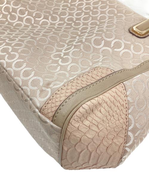 COACH（コーチ）COACH (コーチ) マディソン パールエッセント スモール マデリン ハンドバッグ ベージュの古着・服飾アイテム