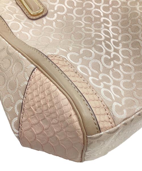 COACH（コーチ）COACH (コーチ) マディソン パールエッセント スモール マデリン ハンドバッグ ベージュの古着・服飾アイテム