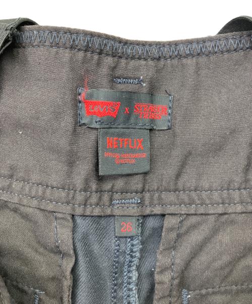 LEVI'S（リーバイス）LEVI'S (リーバイス) STRANGER THINGS (ストレンジャーシングス) デニムパンツ ブラック サイズ:66㎝（W26）の古着・服飾アイテム
