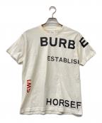 BURBERRYバーバリー）の古着「HORSEFERRY LOGO Tシャツ」｜アイボリー