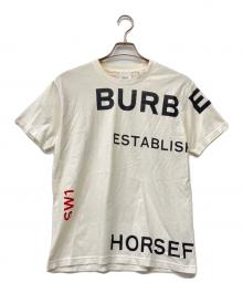 BURBERRY（バーバリー）の古着「HORSEFERRY LOGO Tシャツ」｜アイボリー