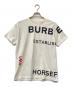 BURBERRY（バーバリー）の古着「HORSEFERRY LOGO Tシャツ」｜アイボリー