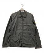 STONE ISLANDストーンアイランド）の古着「Zip-up cotton overshirt」｜グレー