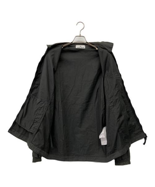 STONE ISLAND（ストーンアイランド）STONE ISLAND (ストーンアイランド) Zip-up cotton overshirt グレー サイズ:Lの古着・服飾アイテム