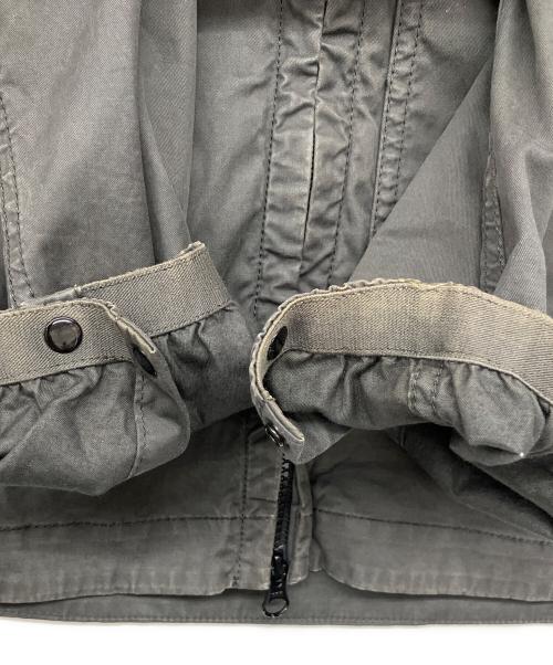 STONE ISLAND（ストーンアイランド）STONE ISLAND (ストーンアイランド) Zip-up cotton overshirt グレー サイズ:Lの古着・服飾アイテム