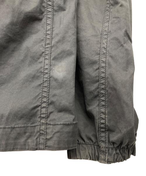 STONE ISLAND（ストーンアイランド）STONE ISLAND (ストーンアイランド) Zip-up cotton overshirt グレー サイズ:Lの古着・服飾アイテム