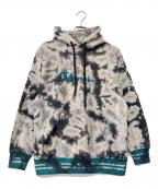 Champion REVERSE WEAVEチャンピオン リバース ウィーブ）の古着「プルオーバーパーカー」｜グレー×ブルー
