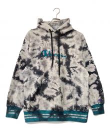 Champion REVERSE WEAVE（チャンピオン リバース ウィーブ）の古着「プルオーバーパーカー」｜グレー×ブルー